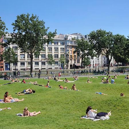 Paradis Du Canal St-Martin Et Jardin Villemin Parigi Esterno foto